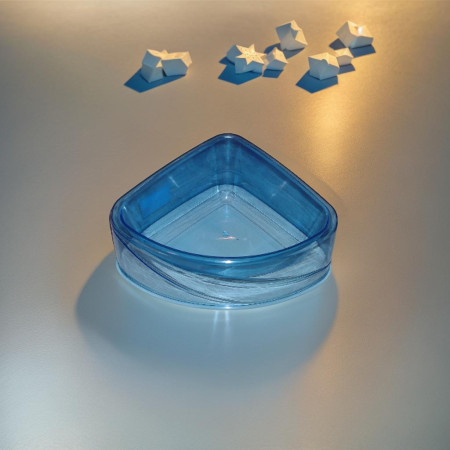 Ciotola Angolare in Plastica per Roditori - Design Elegante e Compatto