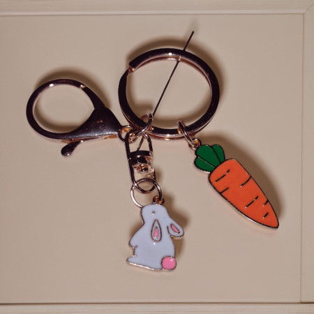 Portachiavi Coniglioso - Accessorio Simpatico per Amanti dei Conigli