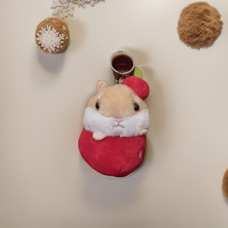 Portachiavi con Cricetino di Peluche - Accessorio Dolce per Amanti degli Animali