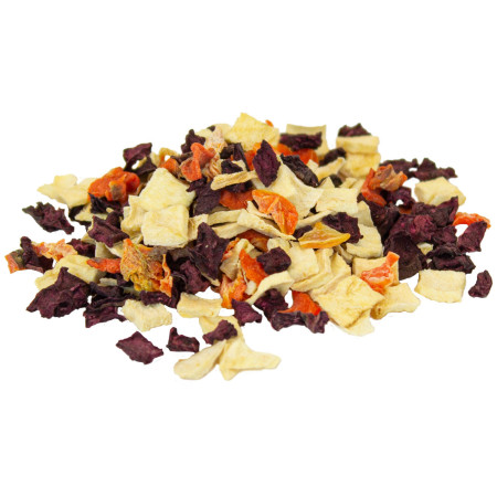 Carota con Ripieno Aromatico di Fieno e Verdure per Conigli e Roditori