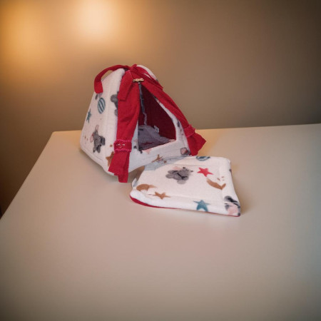 Piramidi per Roditori in Pile - Comode con Tappetini Assorbenti