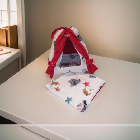 Piramidi per Roditori in Pile - Comode con Tappetini Assorbenti