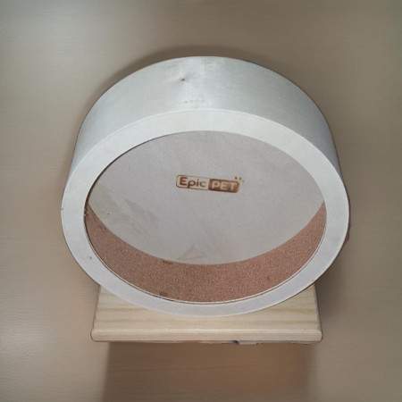 Ruota in Legno Epic Pet con Sughero per Criceti | Creazioni Caviose
