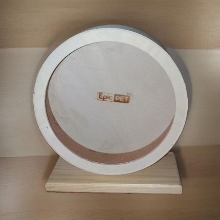 Ruota in Legno Epic Pet con Sughero per Criceti | Creazioni Caviose