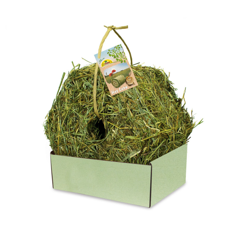 Hay Cube Sospeso per Roditori e Conigli Nani – Fieno di Qualità e Divertimento