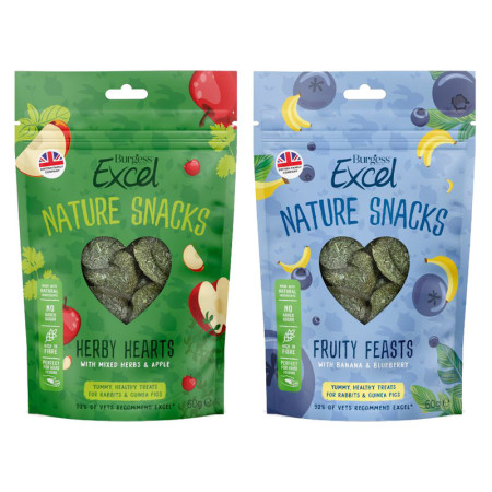 Snack naturali Burgess Excel per roditori onnivori