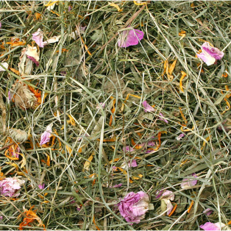 Fieno Aromatico con Fiori Estivi - Perfetto per Roditori