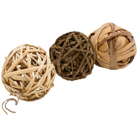 Palline Naturali per Roditori - Erbe e Legni Non Trattati per un Divertimento Sano