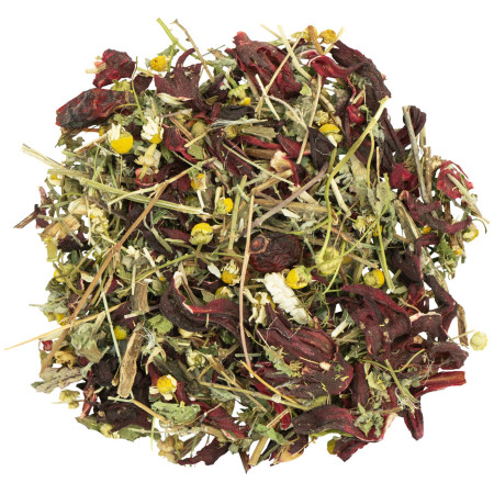 Spuntino Ricco di Fibre per Cincillà - Fiori, Cardo Mariano e Cinorrodi