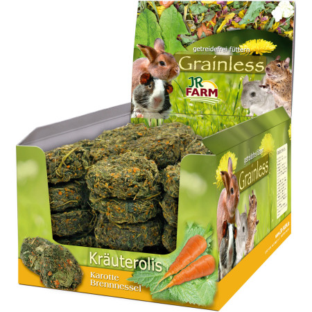 Roll senza cereali per roditori - Oli vegetali, fibre e verdure croccanti