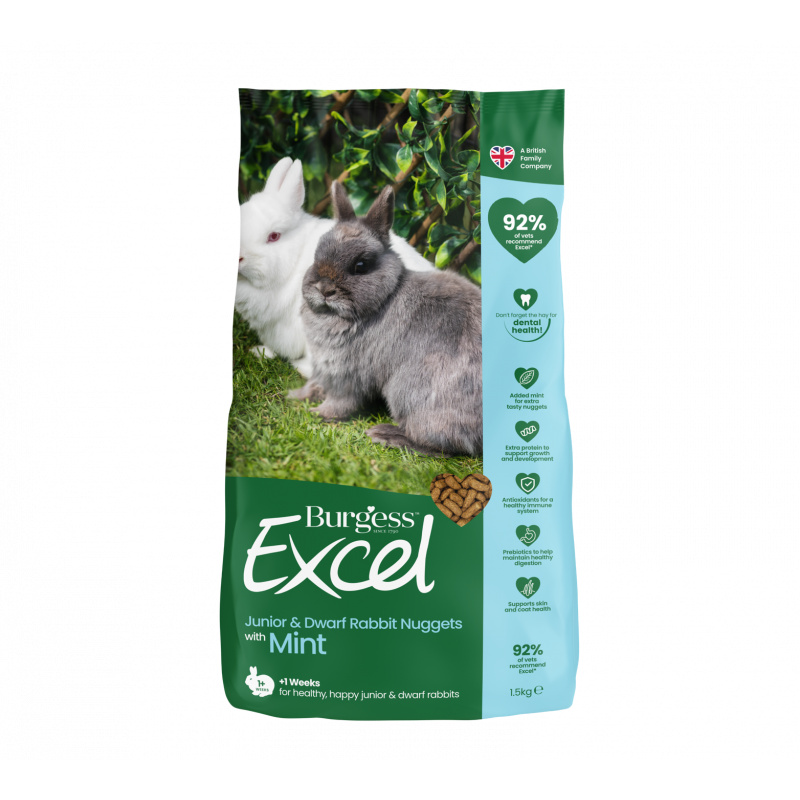 Alimento per Conigli Giovani - Ricco di Fibre e Nutrienti Essenziali