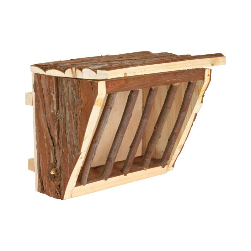 Fieniera in Legno con Coperchio per Criceti, Conigli e Roditori - Conservazione Igienica del Fieno