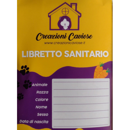 Libretto Sanitario per Roditori, Uccelli e Rettili - Creazioni Caviose